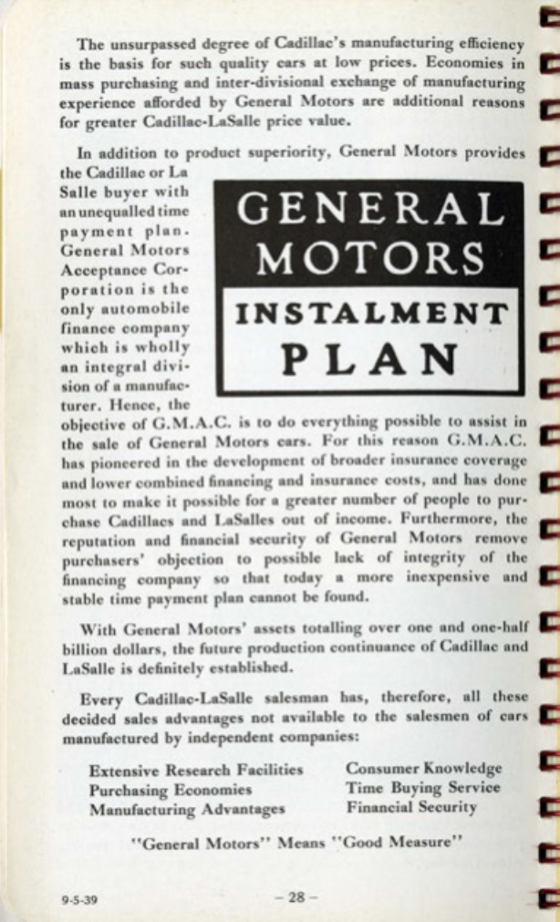 1940 Cadillac LaSalle Data Book Page 83